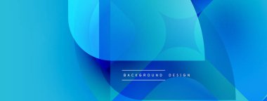 Soyut mavi eğimler dinamik şekiller yaratır. Modern tasarım akış eğrileri, pürüzsüz geçişler, metin örtüsü içerir. Görsel olarak çekici arkaplan.