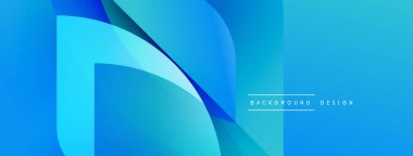 Soyut mavi şekiller örtüşüyor ve dinamik bir değişim etkisi yaratıyor. Sancaklar ve arka planlar için modern tasarım uygun. Basit, temiz estetik..