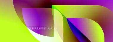 Soyut enerjik tasarım akış şekilleri, gradyanlar. Mor, sarı, mavi renkler kusursuz bir şekilde harmanlanarak dinamik görsel efekt yaratır.