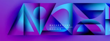 Soyut enerjik tasarım akış şekilleri, gradyanlar. Mor, mavi renkler kompozisyona hakim. Metin arka plan tasarımı okur. Modern estetik.