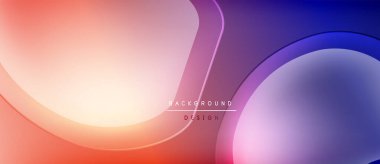 Soyut gradyanlar harmanlanarak sıvı şekiller oluşturur. Sıcak renkler serin tonlara dönüşür. Minimalist tasarım modern estetiği çağrıştırıyor.