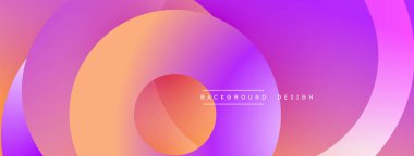 Soyut sıvı şekiller, canlı renklerin karışımı. Gradyan katmanlar dinamik görsel efekt yaratır. Arka planlar için modern tasarım ögesi.