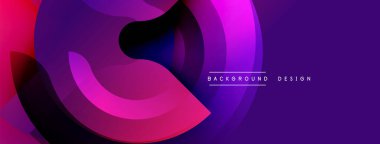 Soyut mor tasarım, dinamik görsel efekt yaratan, akan katmanlar içerir. Arka planlar ve pankartlar için modern estetik.