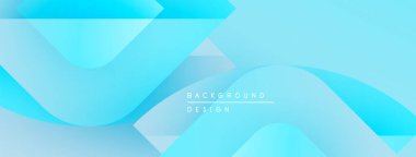 Soyut mavi arkaplan. Pürüzsüz şekiller, dinamik görsel efektler yaratır. Işık eğimleri derinlik ve modern tasarım estetiğini gösteriyor..