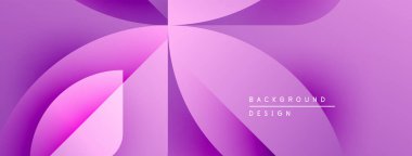 Soyut mor arkaplan. Akan şekiller dinamik görsel efektler yaratır. Dijital projeler için modern tasarım.