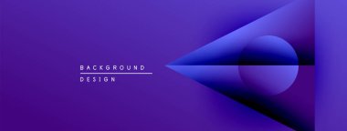 Soyut mor eğimli arkaplan. Üst üste binen daireler dinamik görsel efekt yaratır. Sunumlar için uygun minimalist tasarım, markalaşma.