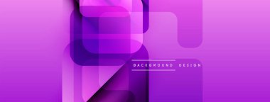 Soyut mor arkaplan. Geometrik şekiller, dinamik görsel efekt oluşturur. Sancaklar ve sunumlar için modern tasarım uygun.