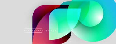 Soyut renkli çakışan daireler dinamik bir görsel oluşturur. Gradyan gölgeler harmanlanarak modern arkaplan tasarımı oluşturur. Yumuşak geçişler, canlı renkler.