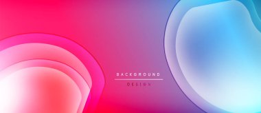 Soyut sıvı şekilleri canlı pembeler, maviler, morlar harmanlar. Gradyan renkler modern arkaplan tasarımı yaratır. Mevcut en küçük metin.