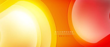 Soyut enerjik tasarım. Yumuşak gradyanlar, sıcak renkler dinamik görsel efektler yaratır. Çeşitli projeler için modern arkaplan.