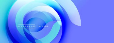 Soyut mavi tasarım kıvrımlı katmanlar oluşturarak dinamik görsel efekt yaratır. Modern, pürüzsüz eğimler temiz estetik sunar.