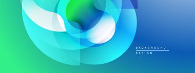 Soyut akışkan şekiller, canlı maviler, yeşiller. Modern tasarım, değişim etkisi, pürüzsüz geçişler. Minimalist estetik, temiz kompozisyon.