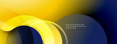 Soyut sarı, donanma eğilimleri dinamik akış şekilleri yaratır. Modern tasarım, hareket, enerji ve entelektüellik öneriyor. Minimalist estetik.