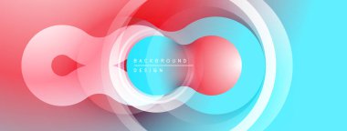 Soyut akışkan şekiller, pembe turkuaz gradyan. Modern tasarım ögesi, temiz çizgiler, yumuşak renkler, dinamik bileşim.