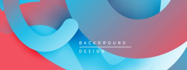 Soyut sıvı şekiller, canlı renklerin karışımı. Mavi, kırmızı, mor gradyanlar dinamik arkaplan tasarımı yaratır. Modern estetik, pürüzsüz geçişler.