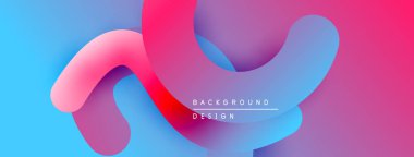 Soyut sıvı şekilleri canlı mavileri, pembeleri, morları harmanlıyor. Modern tasarım hareketi, enerjiyi, pürüzsüz geçişleri çağrıştırıyor. Arkaplanda metin arkaplan tasarımı.