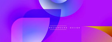 Soyut sıvı şekilleri canlı mor, mavi renkleri harmanlar. Modern tasarım metin arkaplan tasarım merkezine sahiptir. Gradyan renkler dinamik görsel efekt yaratır.