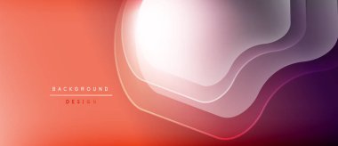 Soyut eğim arkaplanı. Düz katmanlar dinamik görsel akış yaratır. Sıcak renkler baskın, turuncudan mora dönüşüyor. Minimalist tasarım.