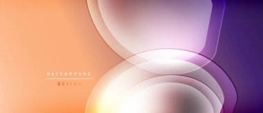 Soyut akışkan şekiller, sıcak renkler serin tonlara karışıyor. Gradyan etkisi olan modern tasarım, arka planlar için uygun.