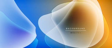 Soyut sıvı şekiller harmanlanarak canlı renk değişimleri yaratır. Mavi turuncuya geçiş, hareket, derinlik. Mevcut en küçük metin.