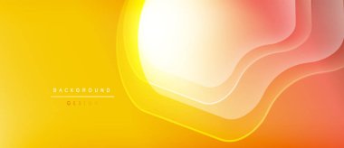 Soyut sarı, turuncu gradyan. Düz eğriler, dinamik görsel akış yaratır. Arkaplan ve sunumlar için uygun modern tasarım.