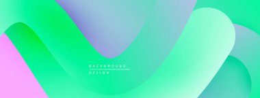 Soyut sıvı şekilleri, canlı gradyanlar. Pastel renkler kusursuz bir şekilde harmanlanarak modern tasarım yaratır. Yumuşak kıvrımlar hareketi, enerjiyi gösterir.