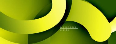 Soyut tasarım, yeşil ve sarı katmanlı akış özellikleri içerir. Modern estetik, değişim etkisi derinlik ve görsel uyum yaratır..