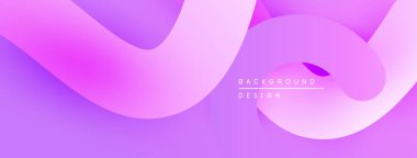 Soyut mor tasarım akışkan şekiller, gradyanlar içerir. Yumuşak kıvrımlar dinamik görsel deneyimler yaratır. Minimalist tarz, modern estetik.