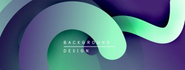 Soyut akışkan şekiller, canlı gradyanlar. Mor, deniz mavisi renkleri dinamik arkaplan tasarımı yaratır. Modern, pürüzsüz görsel etki.