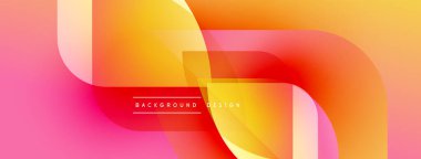 Soyut eğim arkaplanı. Sıcak renkler karışıyor, dinamik şekiller yaratıyor. Dijital projeler için modern tasarım.