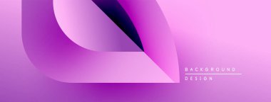 Soyut pembe eğimli şekiller çakışıyor. Modern tasarım, dinamik görsel etki yaratan pürüzsüz geçişler içerir. Minimalist estetik.
