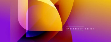 Soyut canlı katmanlar dinamik bileşim yaratır. Değişik renkler harmanlanarak, modern görsel deneyimi oluşturur. Pürüzsüz şekiller üst üste biniyor..