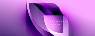 Soyut mor tasarım. Akan şekiller dinamik görsel efektler yaratır. Renkler derinliği gösteriyor, modern estetiği..