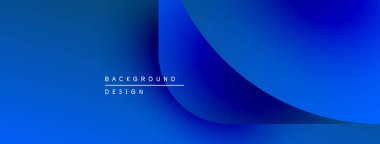 Soyut mavi eğimli arkaplan. Üst üste binen katmanlar derinlik yaratır, modern tasarım elementleri mevcut. Minimalist estetik, dijital projeler için uygun.