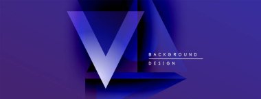 Soyut tasarım V harfi, parlak mavi renkler, katmanlı gölgeler içerir. Modern estetik, arka planlar ve sunumlar için uygun..