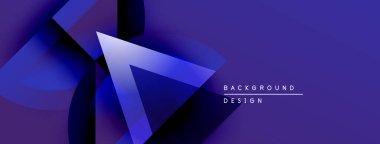 Soyut mavi tasarım, üst üste binen şekiller. Gradyan gölgeler derinlik yaratır, modern estetik. Metin arkaplan tasarımı okur.