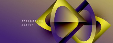 Soyut akışkan şekiller, canlı mor, altın rengi. Modern tasarım, dinamik kompozisyon, değişim etkisi. Minimalist estetik, pürüzsüz geçişler.