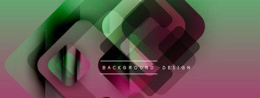 Soyut geometrik şekiller örtüşüyor, canlı renk eğimleri yaratıyor. Arkaplanda metin arkaplan tasarımı var. Modern estetik, pürüzsüz geçişler.