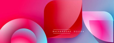 Soyut sıvı şekilleri canlı pembeler, maviler, kırmızılar harmanlıyor. Gradyan renkler dinamik görsel efekt yaratır. Modern tasarım ögesi.