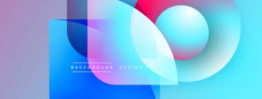 Soyut sıvı şekilleri örtüşür, parlak mavi ve pembe renkler yaratır. Modern tasarım elementleri teknoloji ve yenilik öneriyor. Arkaplan özellikleri metin arkaplanı, tasarım.