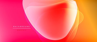 Soyut eğim arkaplanı. Üst üste binen şekiller dinamik görsel efekt yaratır. Sıcak renkler kompozisyona hakim, enerji ve hareket öneriyor..