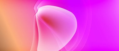 Soyut sıvı şekiller, canlı pembeler, portakal karışımı. Yumuşak eğimler parlak, akışkan formlar yaratır. Modern tasarım ögesi.