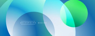Soyut arkaplan özellikleri üst üste biniyor. Mavi, yeşil renkler dinamik görsel efekt yaratır. Çeşitli projeler için modern tasarım ögesi.