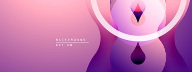 Soyut pembe gradyan tasarımı. Pürüzsüz şekiller modern görsel efektler yaratır. Çeşitli projeler için minimalist arkaplan.