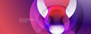 Soyut katmanlar enerjik, akışkan bileşimler yaratır. Mor, kırmızı renkler dizaynın baskın rengidir. Derinlik, hareket demektir. Modern estetik.