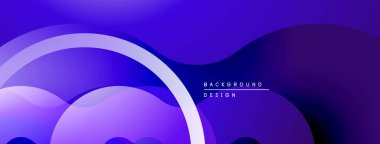 Soyut arkaplan özellikleri üst üste binen mavi şekiller. Gradyan derinlik yaratır, modern estetik. Dijital projeler için uygun minimalist tasarım.