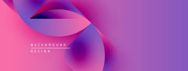 Soyut sıvı şekiller, pembeler, morlar harmanlanır. Modern arka plan tasarımı, gradyanlar dinamik görsel efekt yaratır. Yumuşak kıvrımlar, yumuşak renkler.