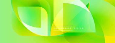 Soyut enerjik tasarım. Pürüzsüz akışkan şekiller, yeşil sarı renkler modern estetik yaratıyor. Minimalist kompozisyon, dinamik görsel etki.