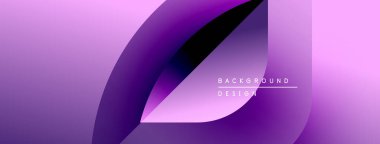 Soyut mor gradyanlar dinamik akış şekilleri oluşturur. Minimalist tasarım, arkaplanı ve tasarım elemanlarını gösteren metinler içerir. Yumuşak geçişler, modern estetik.