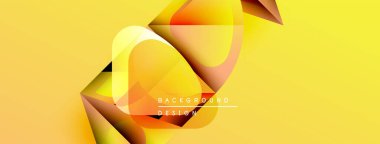 Soyut sarı tasarım akışkan şekiller, gradyanlar içerir. Metin elemanları ve dinamik bileşimi olan modern arkaplan.